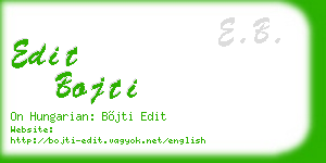 edit bojti business card